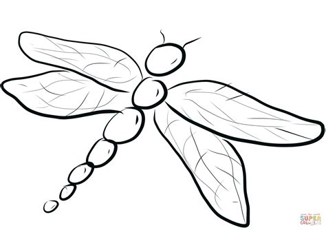 Coloring pages for kids and adults. Dragonfly coloring page | Free Printable Coloring Pages