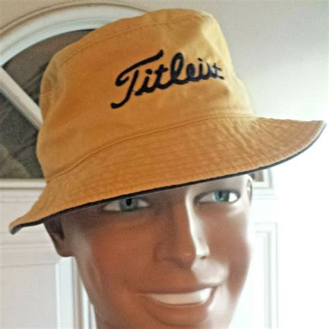 Titleist Golf Bucket Hat Floppy Sun Headwear ~embroidered Logo Size L