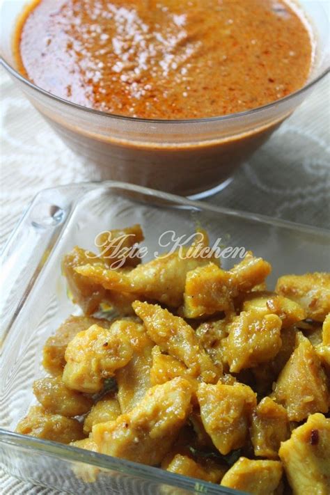 Resepi kerabu udang ala thai. Kuah Kacang Dan Sate Ayam Goreng - Azie Kitchen