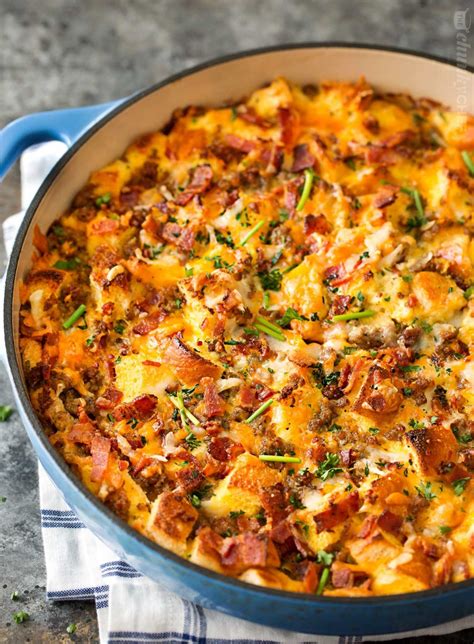 Loaded Overnight Breakfast Casserole The Chunky Chef