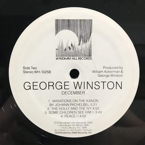 George Winston December Used Vinyl High Fidelity Vinyl Records