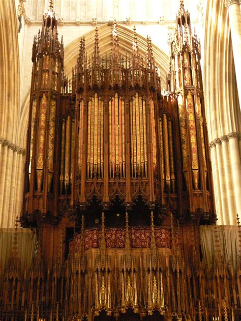 Interior Of York Minster The Organ