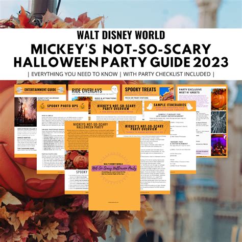 Wdw Halloween Party Not So Scary Pdf Guide And Party Etsy