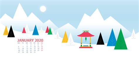 62 January 2020 Calendar Wallpapers On Wallpapersafari