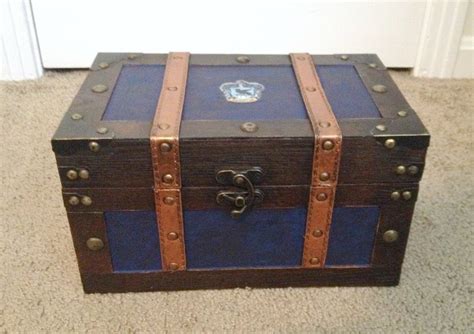 Ravenclaw Themed Harry Potter Inspired Steamer Trunk Keepsake Box