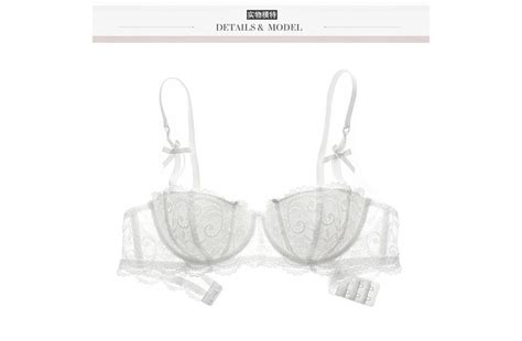 termezy new plus size women sexy bra set intimates embroidery half cup lingerie thin temptation