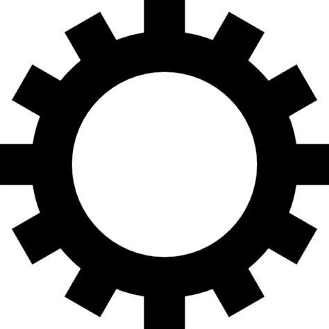 Black Gear Icon Png Transparent Background Free Download 34324