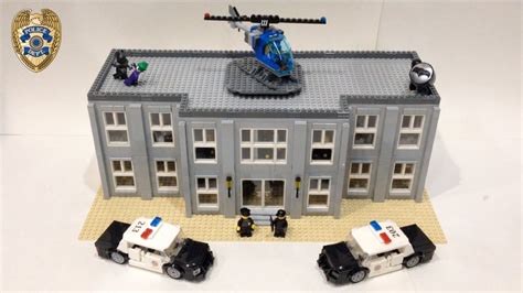 Big Lego Police Station Custom Moc Youtube