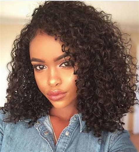 Natural curls aren't uniform in size. Black Women Medium Lenght Curly Hairstyles 2018-2019