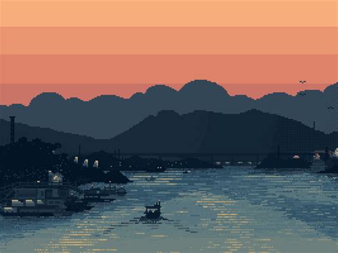 Log in to save gifs you like, get a customized gif feed, or follow interesting gif creators. The River, GIF in 2020 | Pixel art, Pixel city, Pixel ...