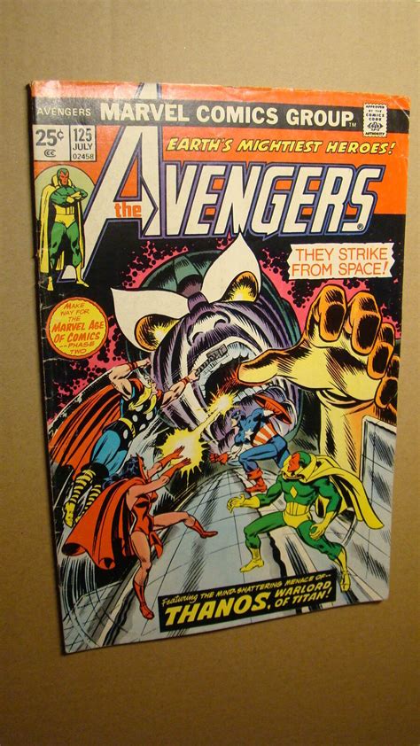 Avengers 125 Solid Copy Vs Thanos Early Appearance Mvs Intact Marvel