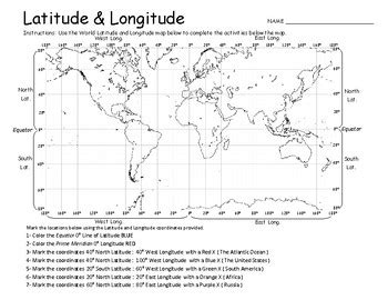 Lines of longitude and latitude are part of the grid system that helps us navigate the earth, but it can be difficult to remember which is which. Latitude & Longitude - Geography Practice Maps by Geo ...