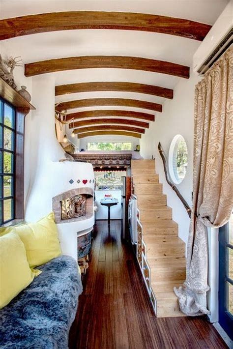 20 Awesome Tiny House Interior Uses A Lot Of Wood For Main Material