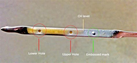 How To Read Oil Dipstick With Holes