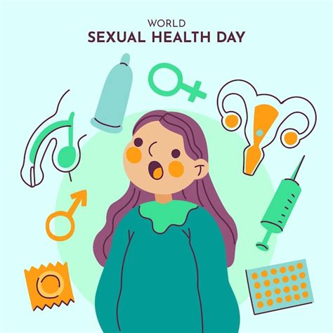 Fondo Del Día Mundial De La Salud Sexual Con Mujer Y Elementos Vector Gratis