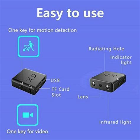 Mini Spy Hd Camera Hidden Security Camcorder 1080p Night Vision Dv Dvr Ir Cut Ebay