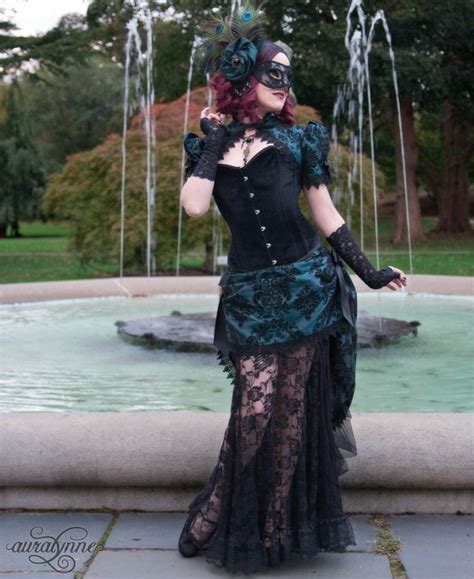 Dark Allure Custom Gothic Masquerade Ball Gown Auralynne