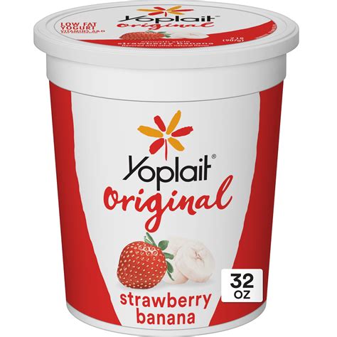 Yoplait Original Yogurt Strawberry Banana 32 Oz
