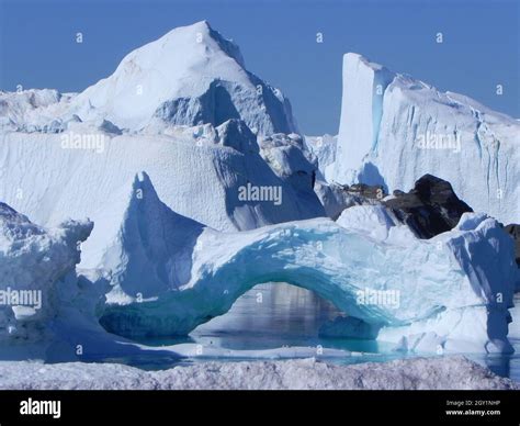 Big Ice Formation In Greenland Ice Fjord Stock Photo Alamy