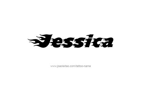 The Name Jessica Tattoo Designs