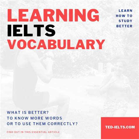 Learning Ielts Vocabulary Ted Ielts