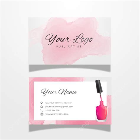 Beautiful Nail Business Card Template Download On Pngtree