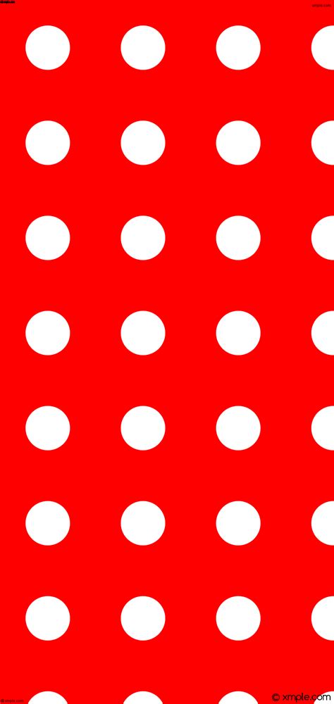 Wallpaper Dots Red White Spots Polka Ff0000 Ffffff 225° 143px 308px