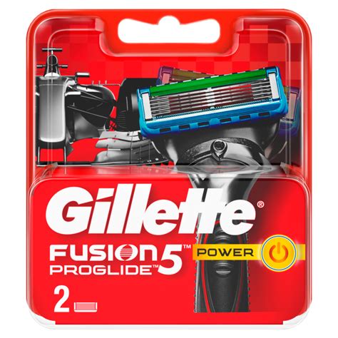 gillette proglide fusion power replacement blades 2 pieces online shop internet supermarket