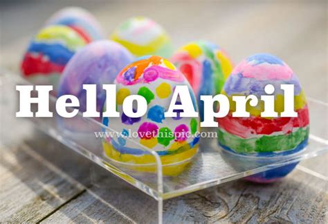 Assorted Easter Eggs Hello April Pictures Photos And Images For