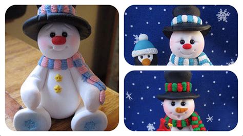 Creating A Polymer Clay Snowman Youtube