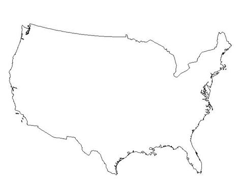 Us Map Black And White Usa Map Clip Art Image 28428