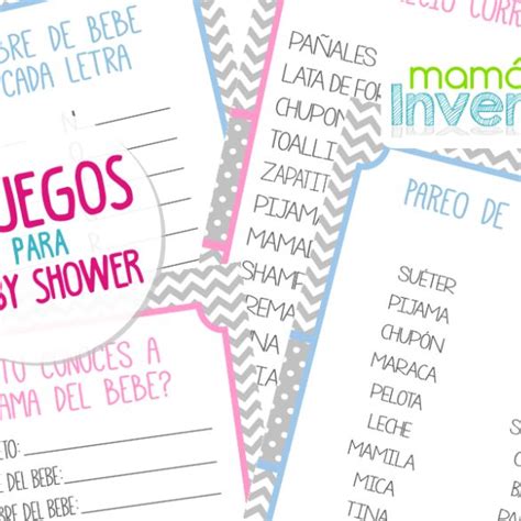 5 Juegos Para Baby Shower Juegos Para Baby Shower Baby Showers