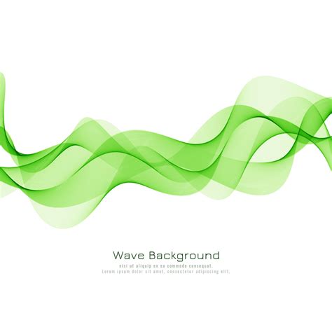 Premium Vector Stylish Green Wave Background