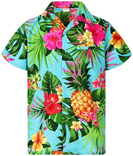 Camiseta Hawaiana Funky King Kameha Camiseta De Manga Corta Par