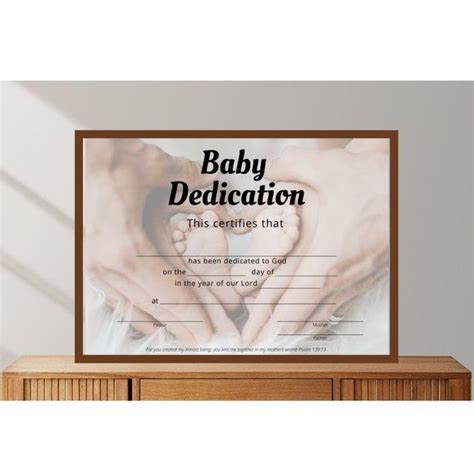 Baby Dedication Certificate Editable Printable Baby Etsy Artofit