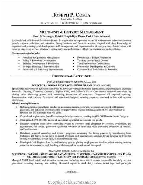 Employment of food and beverage serving and related workers is projected to grow 10 percent over the next ten years, much faster than. Food and Beverage Manager Resume Best Of Make F&b Manager ...