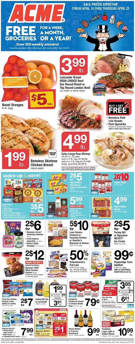Acme Weekly Ad Flyer April 16 To April 22