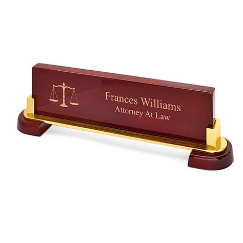 Personalized Desktop Name Plate For Lawyers And Judges Etsy