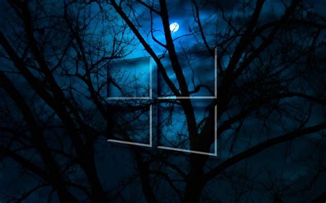 Windows 10 Hd Moon Night Fondos De Pantalla Gratis Para Widescreen