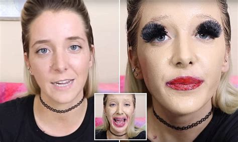 YouTuber Jenna Marbles Completes The Layers Of Makeup Challenge In Hours Daily Mail Online