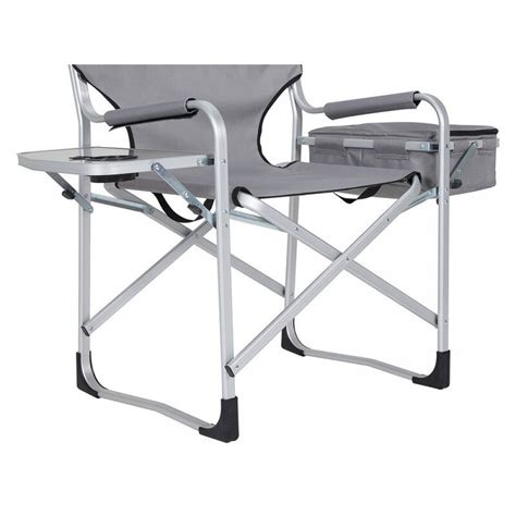 Aluminium Directors Chair With Side Table And Cooler Bag
