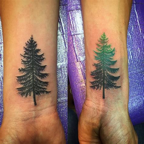Pine Tree Tattoo 75 Simple And Easy Pine Tree Tattoo Designs