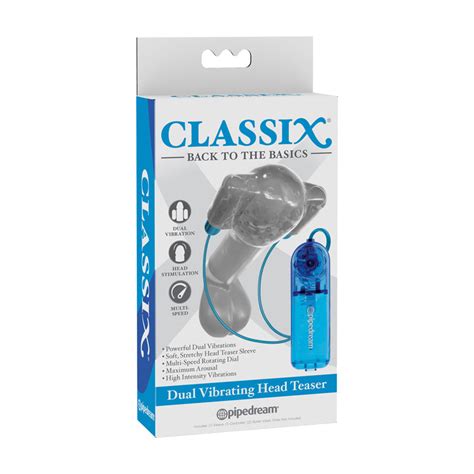 Classix Dual Vibrating Head Teaser Blueclear