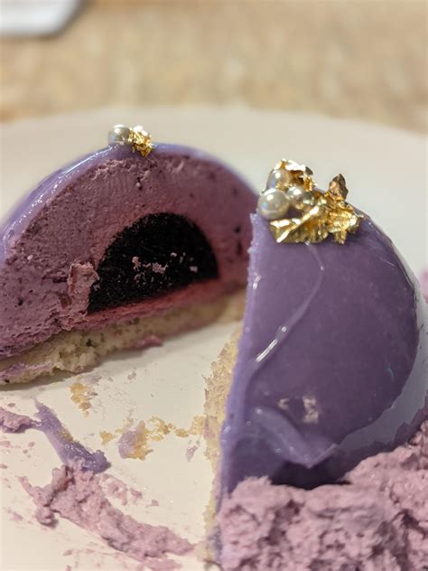Blueberry Mousse Cakes With Mirror Glaze Rbaking