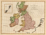 Antique Map of Great Britain and Ireland by Blair, 1779 – New World ...