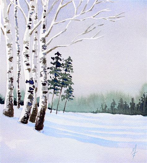 Simple Winter Paintings