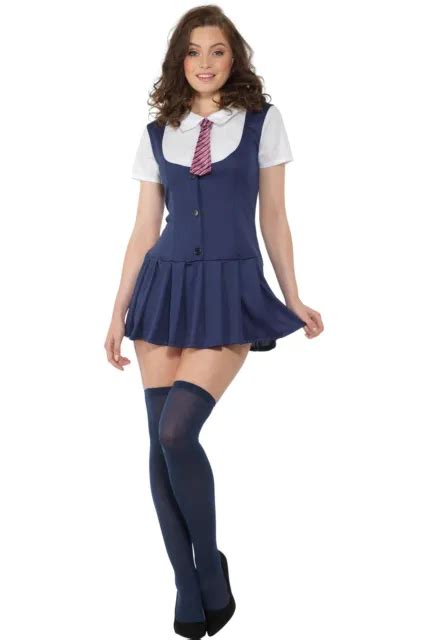 Adult Womens Sexy School Girl Fancy Dress Costume Ladies Outfit £1399 Picclick Uk