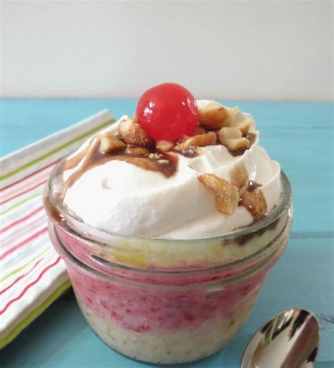 For this ice cream cake recipe, you'll need a spot big enough to park a springform pan that's filled to the brim. Banana Split Ice Cream in a Jar #SundaySupper