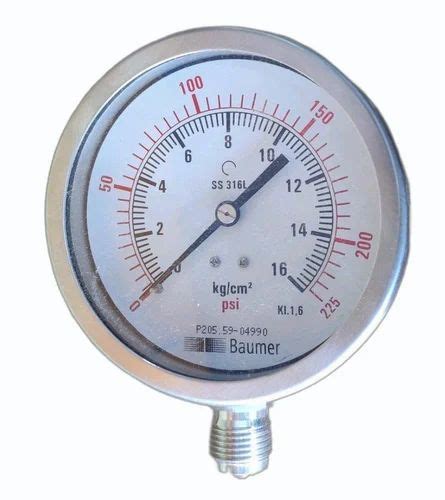 2 Inch 50 Mm Baumer Vacuum Pressure Gauges 225 Psi At Rs 1600 In