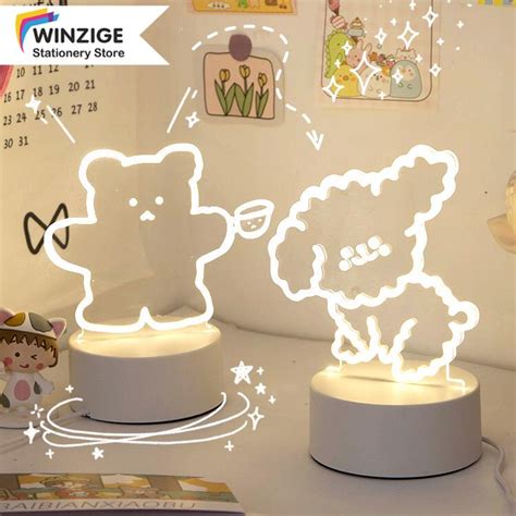 The sweet spot for bedside table lamps is 24 to 27 inches tall. Winzige INS Night Light Cute Bed Lamp Table Lamp Bedside Light Home Decorate | Shopee Philippines